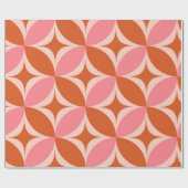 Sternexplosionen des mittleren Jahrhunderts auf ro Geschenkpapier (Flach)