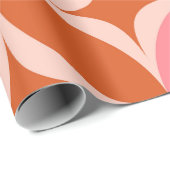 Sternexplosionen des mittleren Jahrhunderts auf ro Geschenkpapier (Rolleneckpunkt)