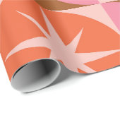 Sternexplosionen des mittleren Jahrhunderts auf ro Geschenkpapier (Rolleneckpunkt)