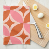 Sternexplosionen des mittleren Jahrhunderts auf ro Geschirrtuch (Viertel Falte)