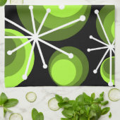 Sternexplosionen des mittleren Jahrhunderts Geschirrtuch (Gefaltet)