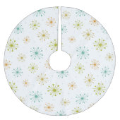 Sternexplosionen für Feuerwerkskörper Mitte des 19 Polyester Weihnachtsbaumdecke (Vorderseite)