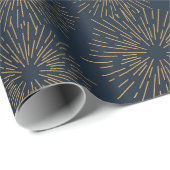 Sternexplosionen für Schiffe und Gold Geschenkpapier (Rolleneckpunkt)