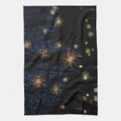 Sternexplosionen in Bäumen, Nachtküche Geschirrtuch (Vertikal)