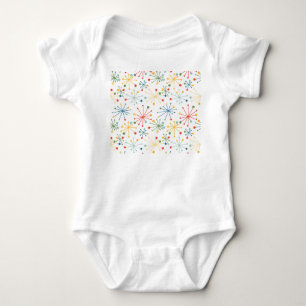 Sternexplosionen in Farbe Baby Strampler