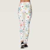 Sternexplosionen in Farbe Leggings (Rückseite)