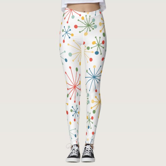 Sternexplosionen in Farbe Leggings (Vorderseite)