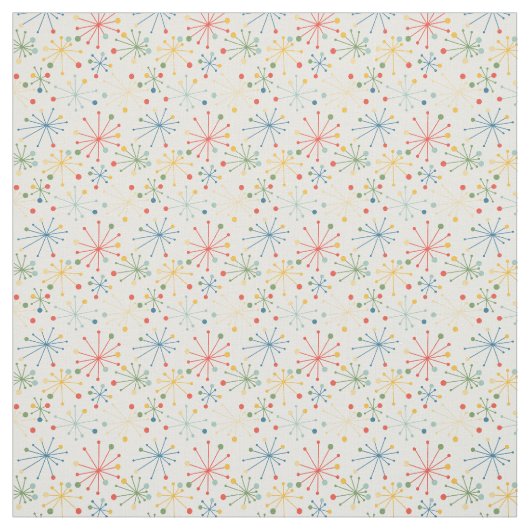 Sternexplosionen in Farbe Stoff (Muster)