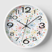 Sternexplosionen in Farbe Uhr (Vorderseite)