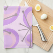 Sternexplosionen-Lavendel des mittleren Jahrhunder Geschirrtuch (Viertel Falte)