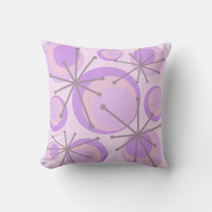 Sternexplosionen-Lavendel des mittleren Jahrhunder Kissen