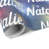 Sternexplosionen Personalisiertes Geschenkpapier (Rolleneckpunkt)