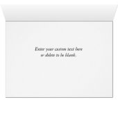 Sternexplosionen Rotes Velvet Grußkarte (Innenansicht Horizontal (Unten))