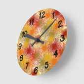 Sternexplosionen Runde Wanduhr (Winkel)