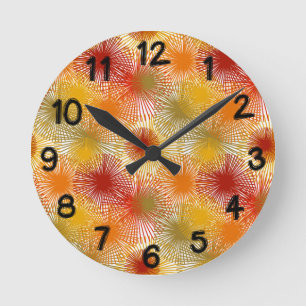 Sternexplosionen Runde Wanduhr