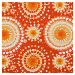 Sternexplosionen und Pinwheels, Mandarine Stoff