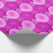 Sternexplosionen und Zahnräder, Amethyst lila Geschenkpapier (Ecke)