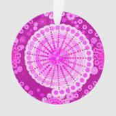 Sternexplosionen und Zahnräder, Amethyst lila Ornament (Vorderseite)