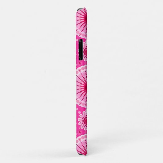 Sternexplosionen und Zahnräder, Fuchsienrosa und M Case-Mate iPhone Hülle (Hinten/Rechts)