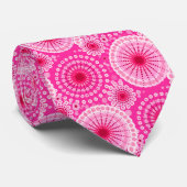 Sternexplosionen und Zahnräder, Fuchsienrosa und M Krawatte (Gerollt)