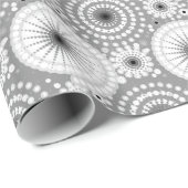 Sternexplosionen und Zahnräder, grau, schwarz und Geschenkpapier (Rolleneckpunkt)