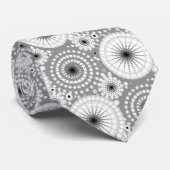 Sternexplosionen und Zahnräder, grau, schwarz und  Krawatte (Gerollt)