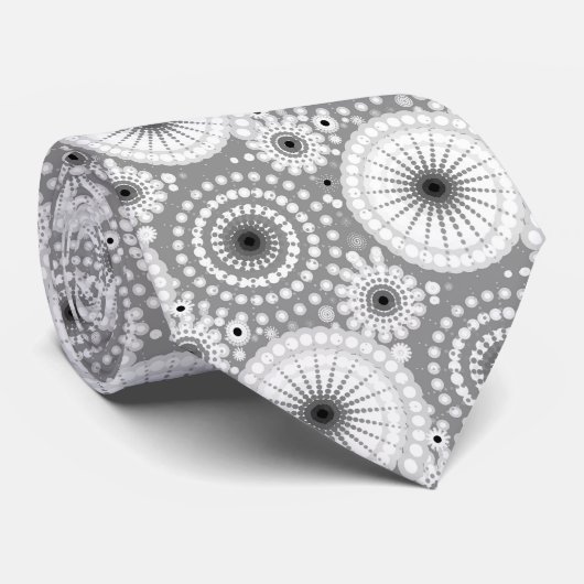 Sternexplosionen und Zahnräder, grau, schwarz und Krawatte (Gerollt)