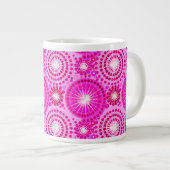 Sternexplosionen und Zahnräder, Orchideen und Mage Jumbo-Tasse (Vorderseite Rechts)