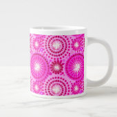 Sternexplosionen und Zahnräder, Orchideen und Mage Jumbo-Tasse (Rechts)