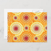 Sternexplosionen und Zahnräder, Safran und Rosine Postkarte (Vorne/Hinten)