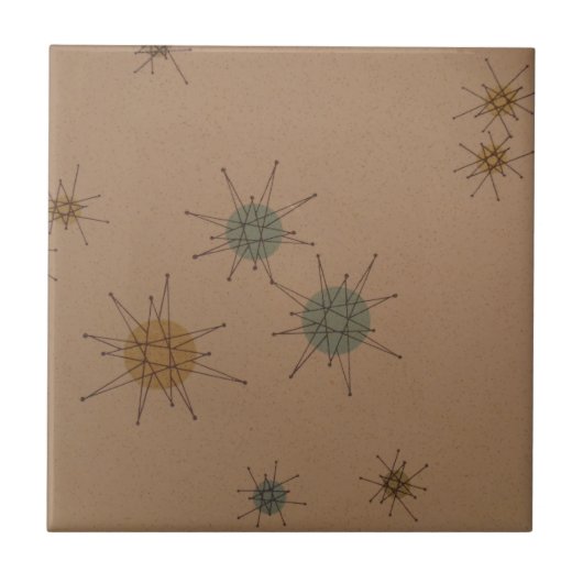 Sternexplosionuhr Fliese (Vorderseite)