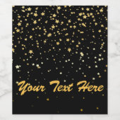 Sternfall-Weinetikett Weinetikett (Einzelnes Label)