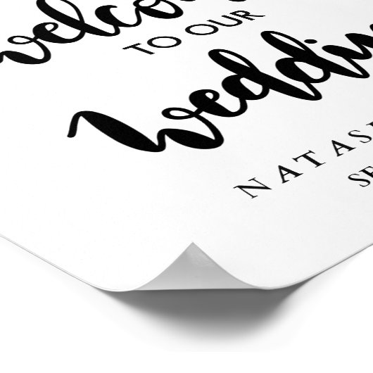 Sternfisch | Hochzeitszeichen Poster (Ecke)