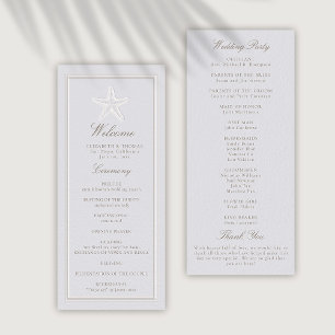 Sternfisch Küstenklassiker Formales Hochzeitsprogr