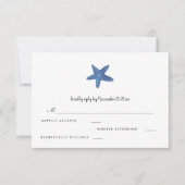 Sternfisch | Ocean Wedding RSVP (Vorderseite)