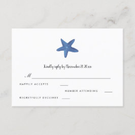 Sternfisch | Ocean Wedding RSVP Karte