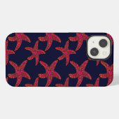 Sternfisch-Stil-Muster iPhone Hülle (Rückseite (Horizontal))