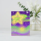 Sternfliegen Postkarte (Stehend Vorderseite)