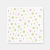 Sternflocken in Pastellfarbe. Serviette (Vorderseite)