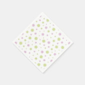 Sternflocken in Pastellfarbe. Serviette (Ecke)