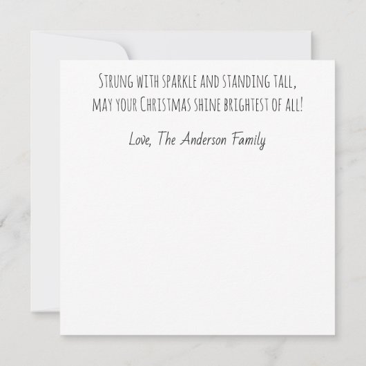 Sternflügel-Feen-Feiertagskarte (Rückseite)