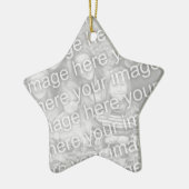 Sternform-Fotoverzierung | addieren Ihr Bildbild Keramik Ornament (Links)