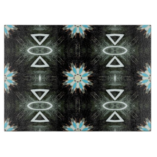 sternförmig-geometrisch im amerikanischen Stil Schneidebrett (Vorderseite)