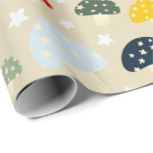 Sternförmige Pilze Geschenkpapier (Rolleneckpunkt)
