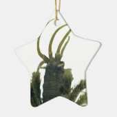 Sternförmige Polychaete-Wurm-Weihnachtsverzierung Keramikornament (Links)