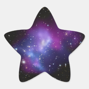 Sternförmiger Aufkleber für Galaxienhaufen