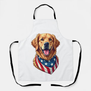 Sternförmiger Golden Retriever Vintage T-Shirt 4 Schürze