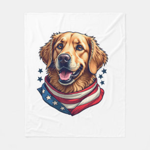 Sternförmiger Golden Retriever Vintage T-Shirt Fleecedecke