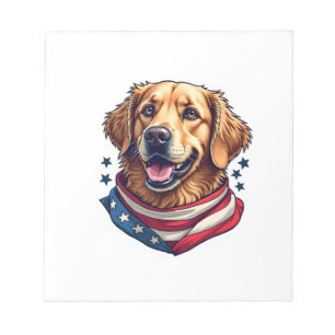 Sternförmiger Golden Retriever Vintage T-Shirt Notizblock