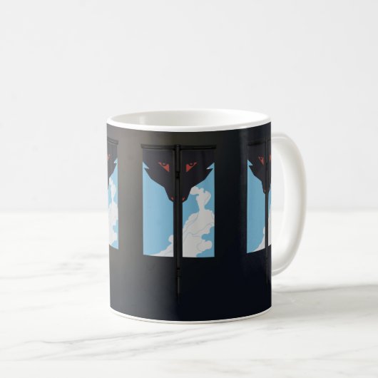 Sternfreunde vape Wolffahne Kaffeetasse (VorderseiteRechts)